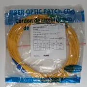 Wirewerks GPC-1PSCASCB-015 15m Fiber Optic Patch Cable SM OS2 2-Fiber Zip 1.6mm