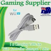 USB Data Charging Charger Cable Cord for Nintendo WII U Gamepad Controller