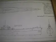 USS BARRACUDA SS163 sub ship plan