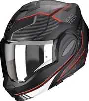 Scorpion EXO-Tech Evo Animo, modular helmet , color: Matt Black/Grey/Red , size: M