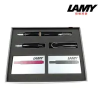 在飛比找momo購物網優惠-【LAMY】雙拼禮盒/筆尖+卡水/亮黑(19)