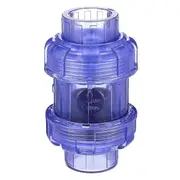 Clear UPVC Check Valve True Union Swing Check Valves Backflow Valve Pool Ball Non Return Valve Pipe Blue
