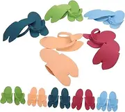 KAILIKETIY 12pairs Reusable Slippers of Breathable Pedicure -flops for Spa Home and Travel Comfortable and Lightweight Design for Men Women Random Colors