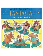 FANTASIA CUT-OUT BOOK - VINTAGE REPRINT - CLASSIC BUT CONTAINS OFFENSIVE IMAGERY