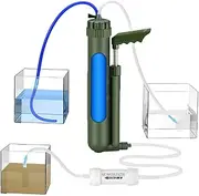 Portable Water Purifier, Water-Filtration System Survival, Hand Pump Hiking Water Filter 0.0001 Micron, Travel and Backpacking Kits, High Precision Survival Gear for Safe Drinking Outdoors