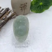 在飛比找樂天市場購物網優惠-翡翠 A貨 冰果綠 神龍護主關公項鍊