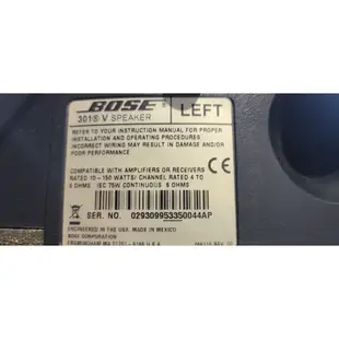 BOSE 原裝進口喇叭 301V 墨西哥廠 音質非常清晰 明亮 細膩 高低音分明 非常好