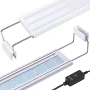 LED Aquarium Light with Timer, Full Spectrum LED Aquarium Plant Light, Classic L