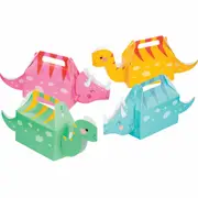 Dino Party Girl Lolly / Treat Boxes (Pack of 4)