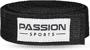 [Passion Sports] Premium Black Plain Single Colour Martial Arts Belts - Karate Taekwondo Judo Jiu Jitsu MMA