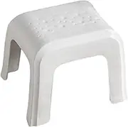 Amagogo Step Stool Small Multifunctional Skid Resistant Stable Footstool Shower Stool for Kitchen Bathroom Bedroom Bedside Porch, White