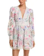 PatBO Amaryllis Lace Trim Dress