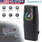 Bluetooth 5.3 Audio Car Music Wireless Receiver 3.5mm AUX Home Handsfree Adapter
