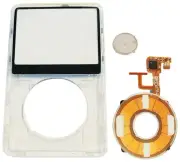 iPod Video 5th 5.5 Gen Replacement Transparent Faceplate + Button + Clickwheel