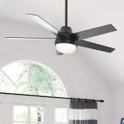 Hunter 52" Aerodyne Wi-Fi Smart Ceiling Fan LED Light Remote Control Modern