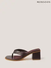 Monsoon Red Tilly Toe Thong Mules (W66924) | $127