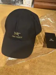 Arcteryx Bird Word Hat CAP Black Adjustable Strap L-XL
