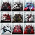 Black Widow Superhero Doona Quilt Duvet Cover Bed Set Bedclothes Single Double