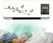 Qhvynpo Wall Mounted Air Blower - Winter Warmer Ductless Fan,Multipurpose Split Fan Remote Controlled for Living Room Sunroom Workshop Dorm Apartment Greenhouse Tent