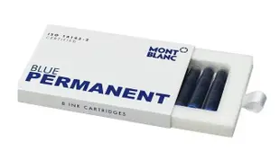 MONTBLANC 萬寶龍 防水 不退色 卡式墨水管-8支裝(107757黑/107758藍) 歐規卡水