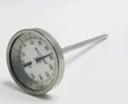 Reotemp Dial Thermometer Bimetal Stainless Steel 5” Stem Model HPointed