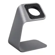 Aluminium Apple Watch Charging Stand - Silver , Charging Cable Sold Seperatly, Non-Slip design, Comfortable Viewing Angle, Compatible With All Series - Watch Ultra/10/9/8/7/6/5/4/3/2/1/SE [WTAGEN0144]