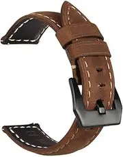 [BKUANE] For Garmin Venu 2 SQ Watch Band Wrist Strap For Garmin Forerunner 158 245 745 645 55 Vivoactive 4 Move 3 Leather Sport Bracelet