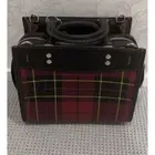 COACH shoulder bag Handbag ROGUE20 Check Red Black Rare Luxury Leather Unsex
