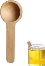 Wooden Spoons - Wooden Condiment Spoon | Wooden Children Spoon | Mixing Serving Spoon Wooden Spoons Handmade, for Condiments, Honey Sugar, Kitchen Cooking Oil