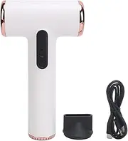 Cordless Hair Dryer 3 Speeds 3 Temp USB Rechargeable Portable Small Powerful Blow Dryer with Digital Screen for Dorm Camping Travel Suitable for Children and Pets