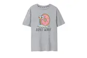 SpongeBob SquarePants Womens/Ladies Donut Worry T-Shirt (Grey Marl) - UTNS7832