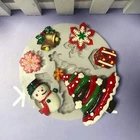 Biscuit Template Xmas Themed No Odor Smooth Edge Soap Sugar Mold Lightweight