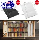 Spice Drawer Organiser Spice Rack for inside drawer adjustable 30cm -60cm 4 Tier