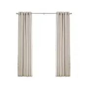 Mollers 1400 x 2500mm Ivory Ashford Blockout Eyelet Curtain - 1 Pack