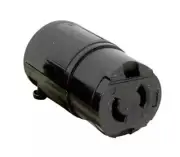 MMTC / Hubbell 7464NB Female Locking 2 Wire Coil Cord Connector Twist-Lock