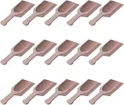 Ipetboom Wooden Scoops for Canisters - 15 pcs Jars Measuring Spoons for Coffee Seasoning Bath Salt Multipurpose Shovels Tea Candy Milk Powder Scoops