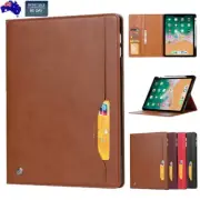 For iPad Pro 12.9 11 inch 2018 Leather Smart Folio Case Cards Pen Holder Cover