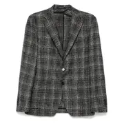 [Tagliatore] Tagliatore Tweed Blazer 48 IT BLACK/GREY