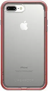 Lifeproof SLAM Series Case for iPhone 8 Plus & 7 Plus (ONLY) - Retail Packaging - Lava Chaser (Clear/Cherry Tomato/Sleet)