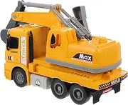 Toyvian Transforming Excavator Toy for Boy Girl Educational Construction Vehicle Playset Lights Music for Hand-Eye Coordination Imagination Development for Boys Girls