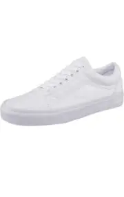 VANS “Old Skool” Unisex Side Stripe Lace-Up Sneaker (True White) - NEW Pick Size