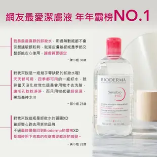 BIODERMA 貝膚黛瑪 高效潔膚液 潔膚水 卸妝水 500ml 敏感肌