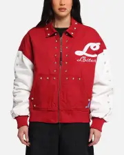 [LOITER] Loiter Frontier Varsity Jacket Red - Size 2XL 2XL Red