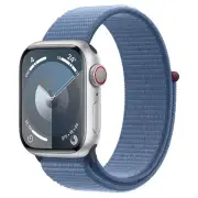 Apple Watch Series 9 41mm Silver Aluminium Case GPS + Cellular Sport Loop