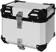 45L General Motorcycle Aluminum Alloy Trunk Motorcycle Waterproof Tail Helmet Box Top Case Luggage Storage(Style5)