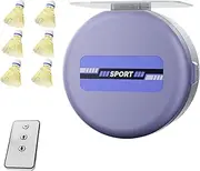 Yaztauho Badminton Rebound Trainer, Automatic Rebound Badminton Trainer, Badminton Traning Aid, Badminton Practice Equipment, Badminton Solo Training Tool for Home, Three Yellow Badmintons