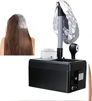 LBMED 5 In1 Nano Hair Steamer, 0.26nm Hair Care Professional Machine with Ion/Nano Spray Guns and Evaporation Caps, Adjustable Mist Size and Temperature, Ozone Control and Deep Scalp 5-8 Cm, for Salon