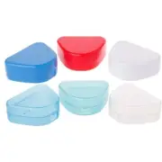 Dental Retainer Denture Bath Mouthguard Storage Box for Case Tray