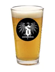 Shinedown - Rock & Roll - 16oz Pint Beer Glass Pub Barware Seltzer Cocktail Tea