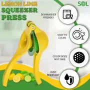 2-in-1 Hand Lemon Lime juice press squeezer heavy duty hand juicer